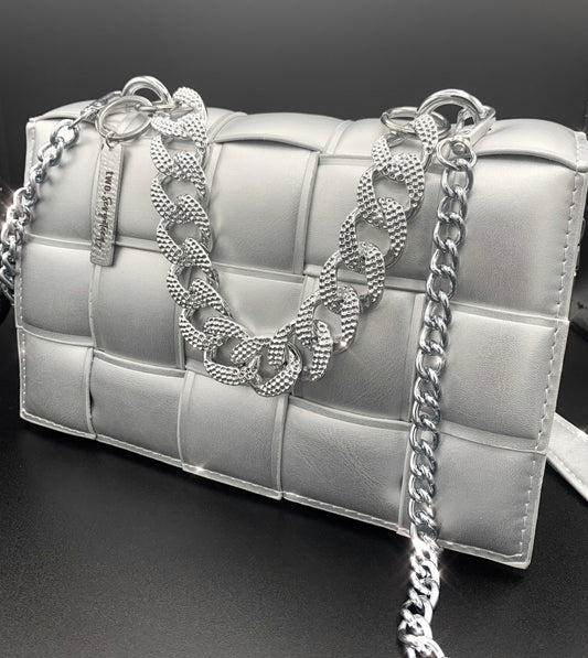 So Icy Quilted Handbag