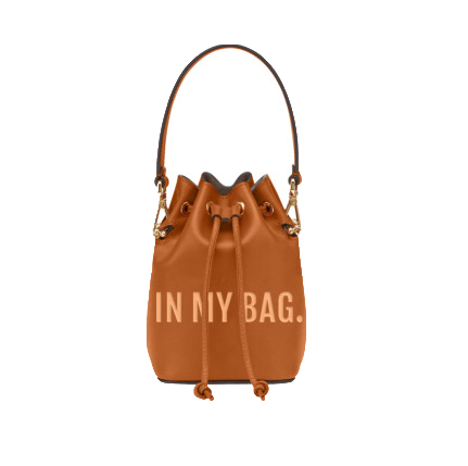 Brown IN MY BAG Bucket Bag