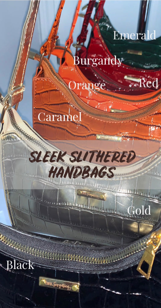 Sleek Slithered Handbag