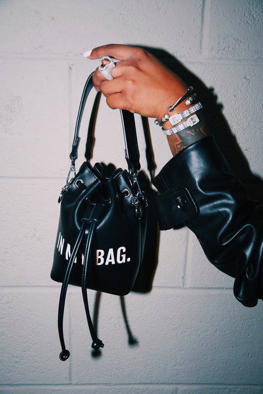 Black IN MY BAG Bucket Bag
